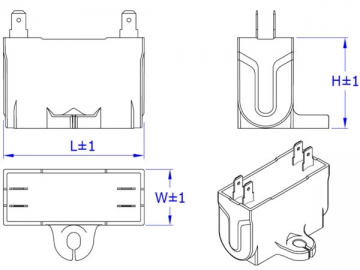 Capacitor para ar condicionado de supressão de ruído