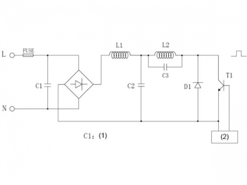 Capacitor de polipropileno metalizado resistente à chama