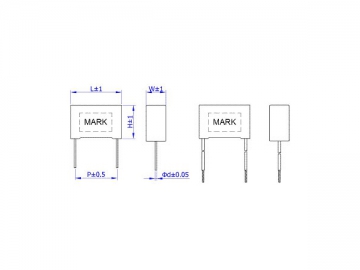 Capacitor CBB23 para circuito de divisor capacitivo