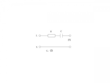 Capacitor CBB23 para circuito de divisor capacitivo