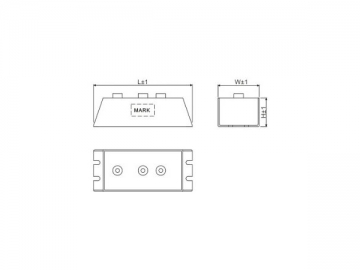 Capacitor ressonante com carcaça de aluminio