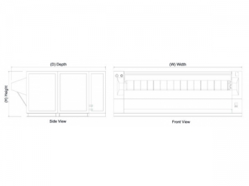 Calandra de passar roupas industrial com calha