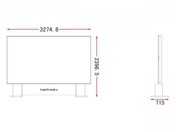 Painel de LED para publicidade indoor, série LTV