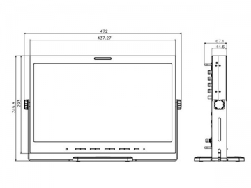 Monitor LCD profissional - TL-S1850HD/SD