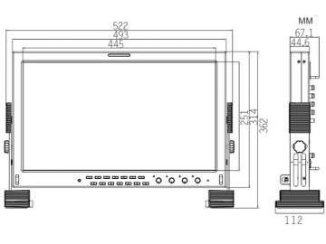 Monitor LCD profissional - TL-B2000HD