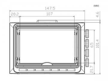 Viewfinder para câmera filmadora - TL-480VF