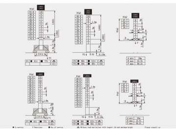 Guindaste de torre/Grua torre flat top, QTZ80 (6011.6)