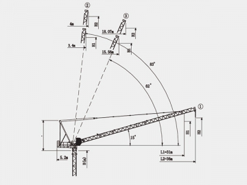 Guindaste de torre/Grua torre de lança móvel, QTZ63 (4015)