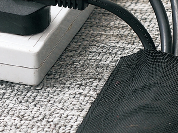Envoltório de cabos com velcro para carpete