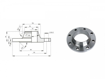 Flange de pescoço soldado, padrão GOST