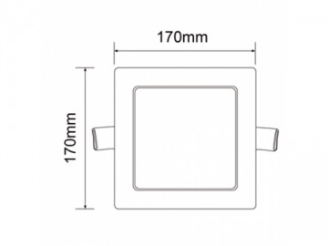 Painel de embutir LED