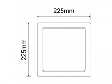 Painel de embutir LED