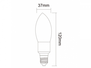 Lâmpada LED tipo vela