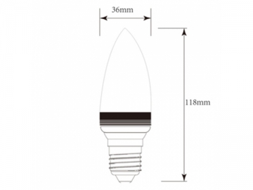 Lâmpada LED tipo vela