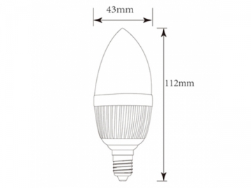 Lâmpada LED tipo vela