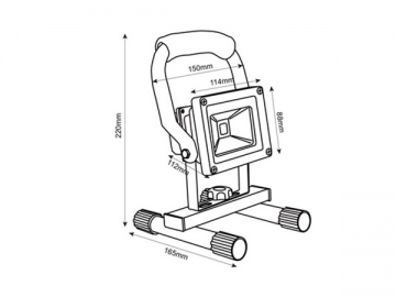 Holofote LED recarregável