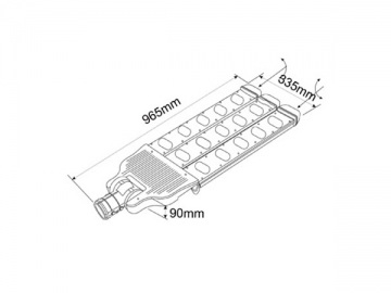 Lâmpada LED COB para iluminação pública