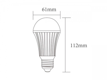 Lâmpada bulbo LED regulável