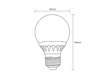 Lâmpada bulbo LED regulável