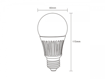 Lâmpada bulbo LED regulável