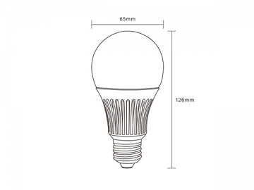 Lâmpada bulbo LED regulável