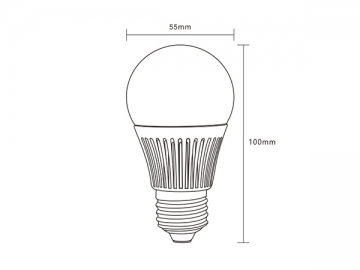 Lâmpada bulbo LED regulável