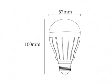 Lâmpada bulbo LED regulável