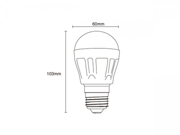 Lâmpada bulbo LED regulável