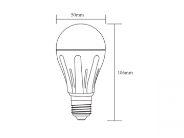 Lâmpada bulbo LED regulável