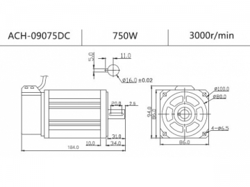 Servomotor de baixa inércia