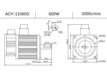 Servomotor de baixa inércia