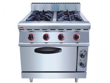 Fogão com forno a gás e elétrico
