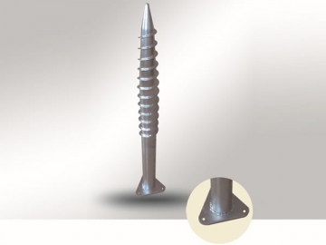 Parafuso de aterramento com flange triangular