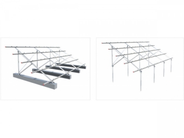 Sistema de montagem de energia solar suporte-T