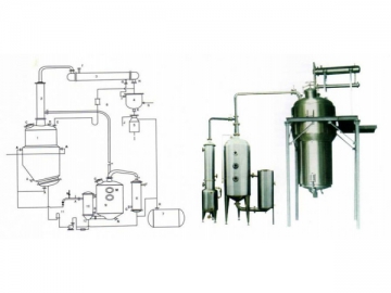 Unidade de extração e concentração por refluxo a quente