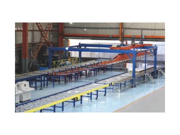 Linha de produção de painel sanduíche contínua PU/PIR/lã mineral