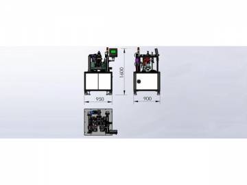 Máquina laminadora de telas (Movimento recíproco)