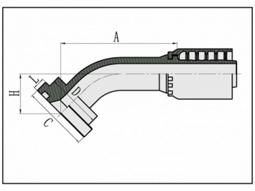 Flange para mangueira SAE 3000PSI