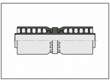 Conector de engate duplo