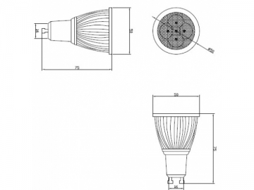 Refletor LED GU10 5W