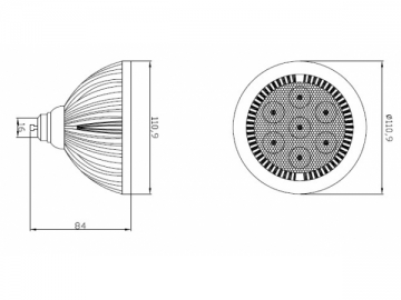 Refletor LED AR111 7*2W