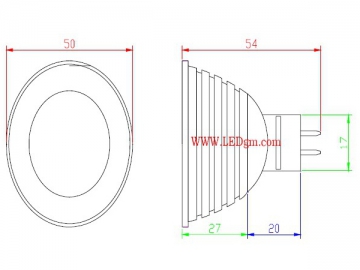 Refletor LED RGB MR16